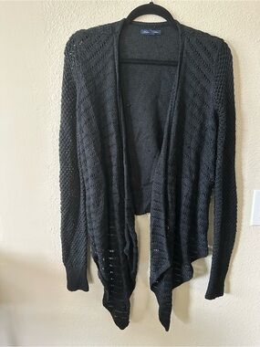 American Eagle Outfitters Black Open-Front Knit Cardigan size M/ NWOT 1298